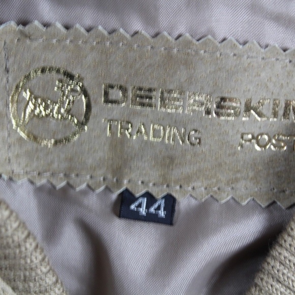 Vtg Deerskin Trading Post Leather Bomber Jacket - Picture 7 of 8